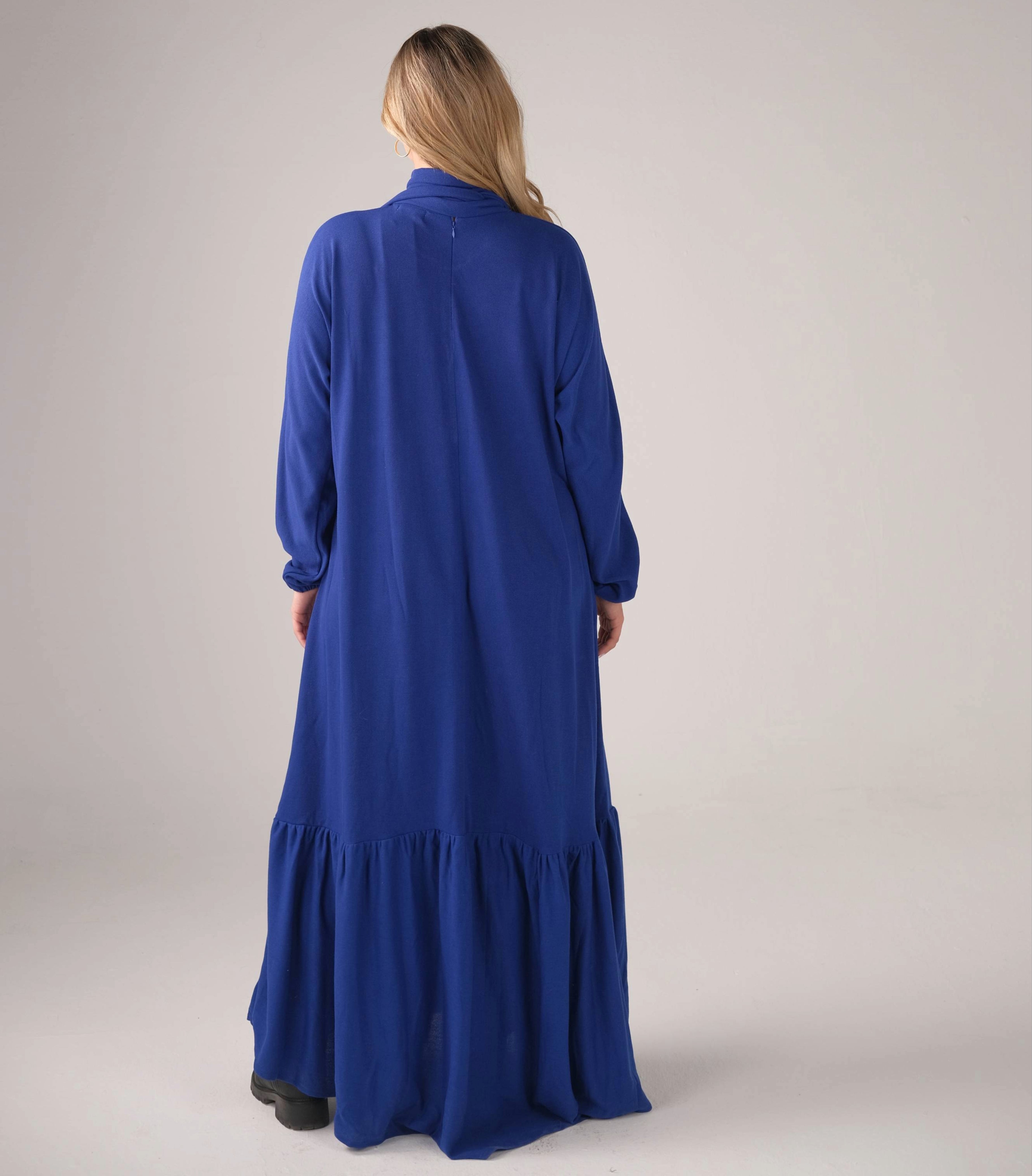 Royal Flow Belted Maxi Dress