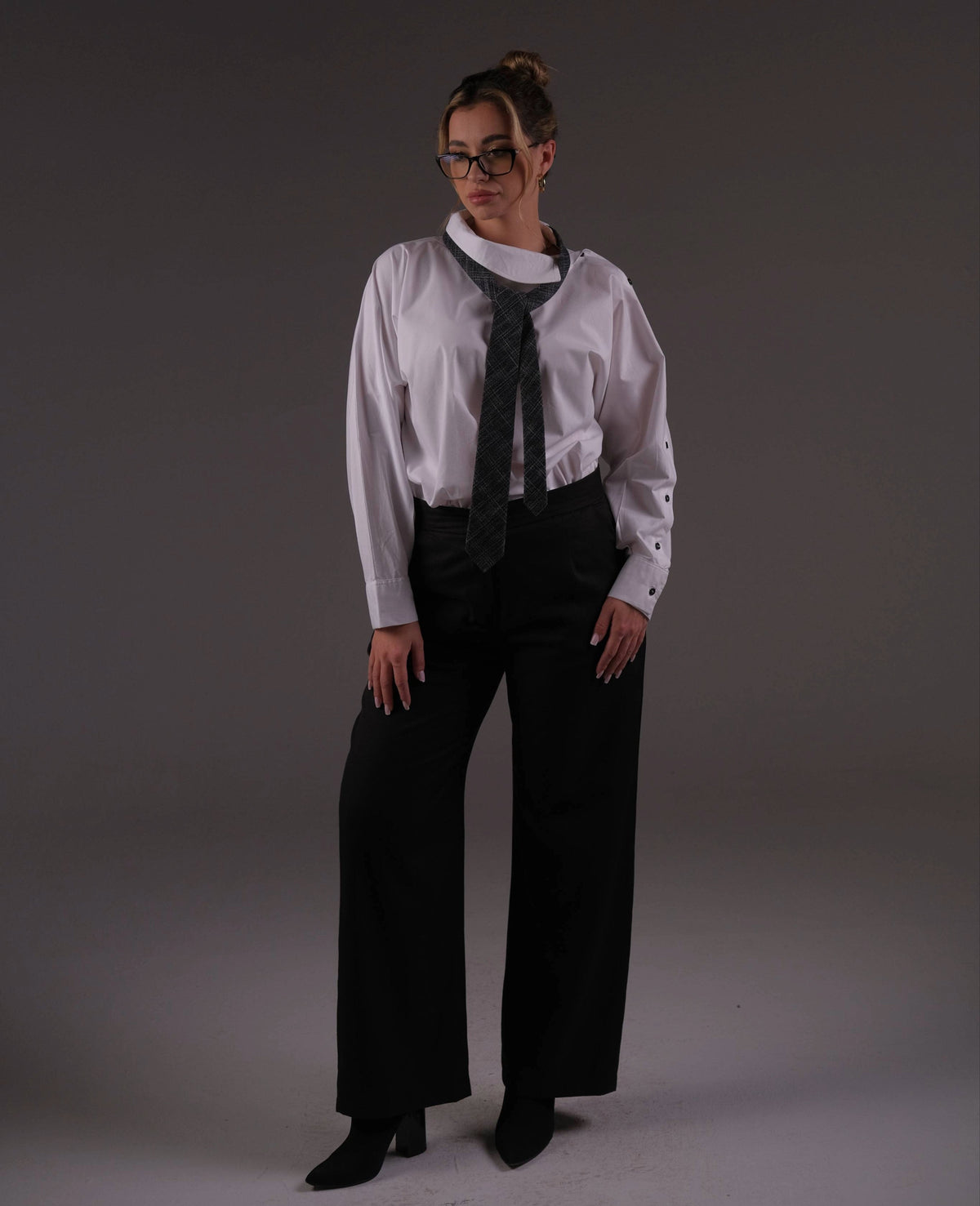 Poplin Cotton White  Shirt